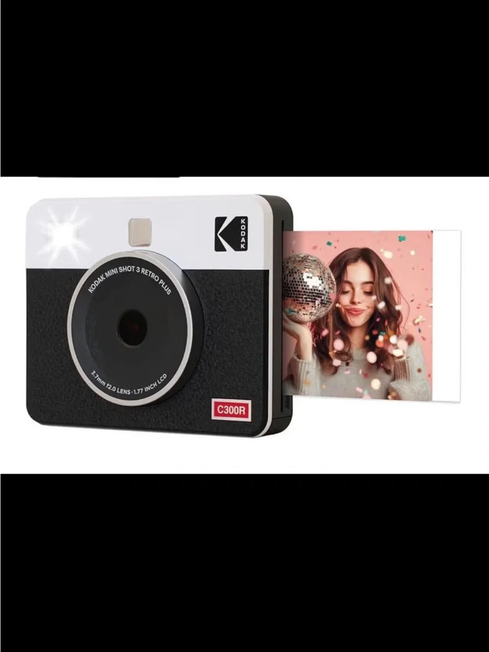 KODAK Mini Shot 3 Retro 4PASS 2-in-1 Instant Digital Camera and Photo Printer